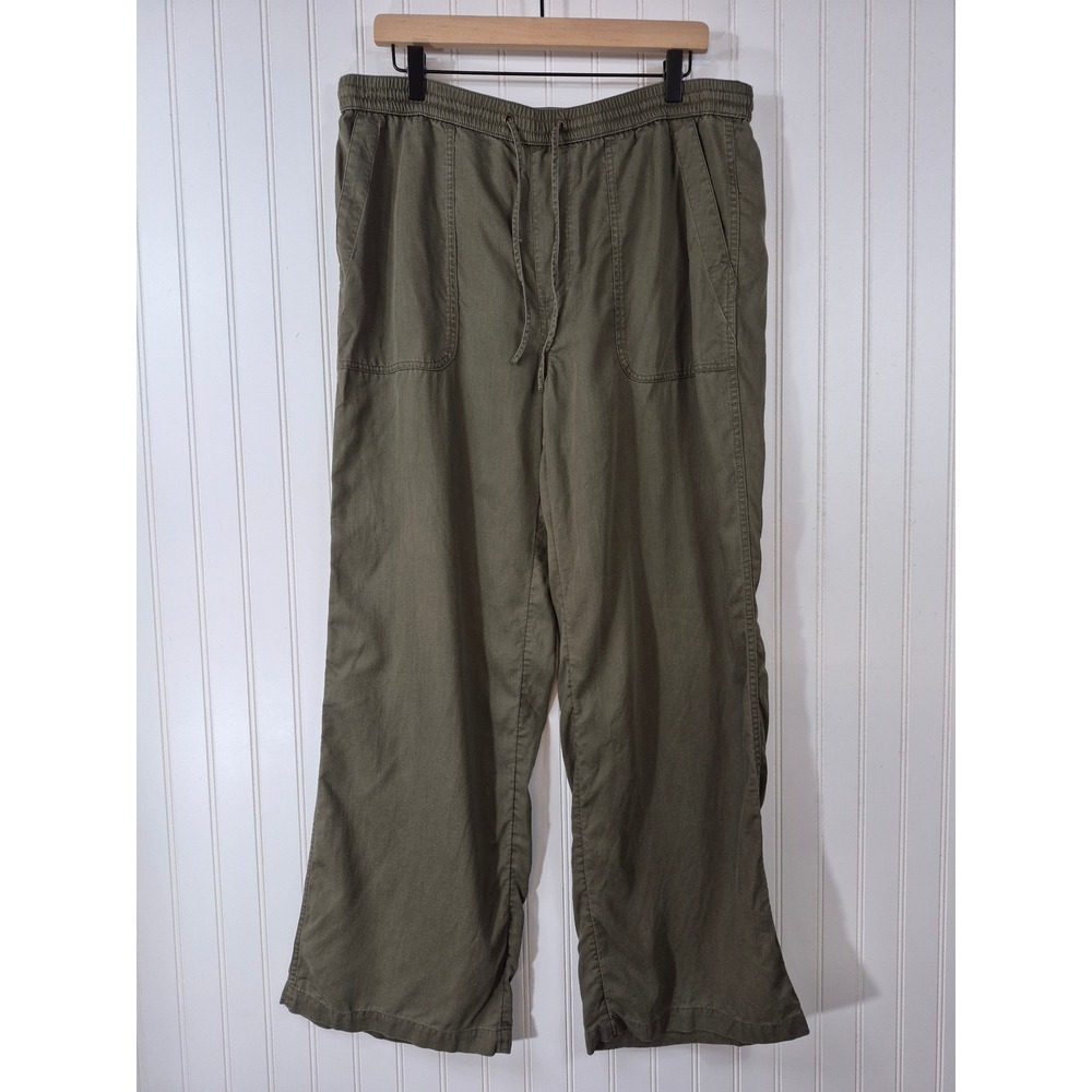 Lands End Olive Green Lyocell Wide Leg Drawstring Pants 38x30 Size
12 Relaxed